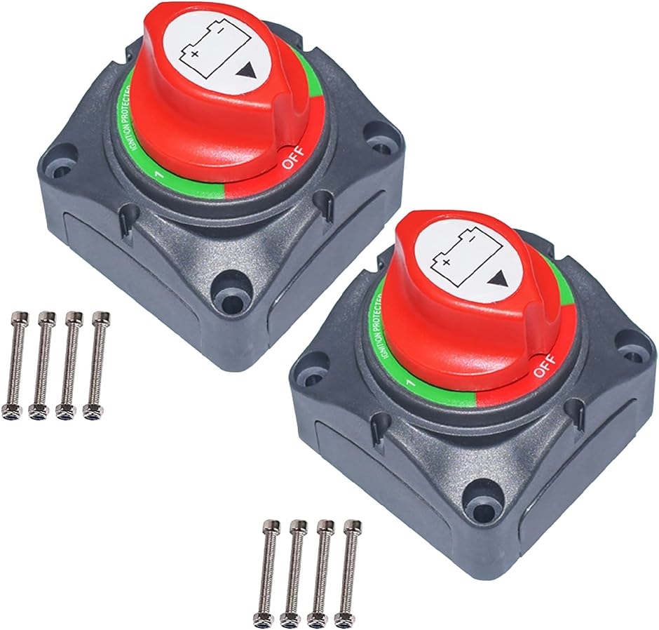 絶縁 スイッチ バッテリー カット オフスイッチ ライト ボート 車両( 赤・緑2個セット)｜zebrand-shop