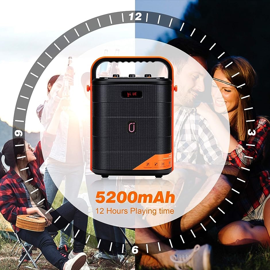 ワイヤレスマイク スピーカーセット 拡声器 Bluetooth 5.0 スピーカーセット 拡声器 ワイヤレスマイク1本 Bluetooth 5.0