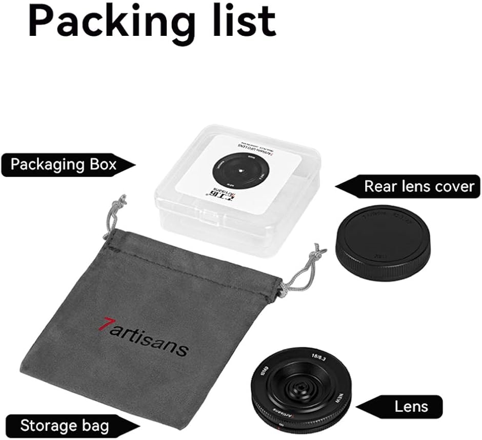 互換品】 18mm F6.3 II パンケーキレンズ 広角レンズ APS-C マニュアル