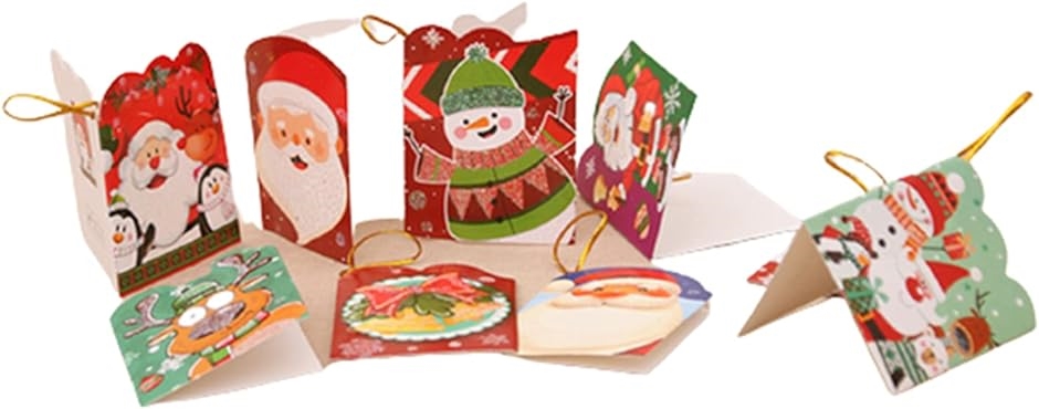 クリスマスメッセージカード クリスマスツリー飾り クリスマス装飾 吊り デコレーション 30枚セット