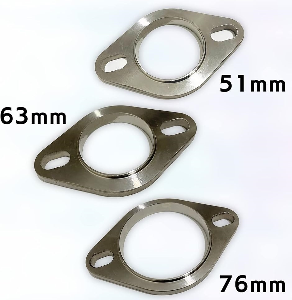 互換品】モデルノ ラ テール マフラーフランジ 汎用 ステンレス