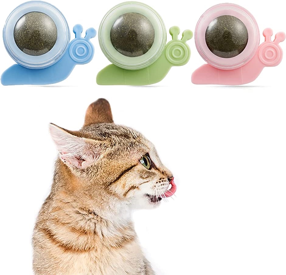猫のおもちゃ またたび またたびボール 3個(カタツムリ)｜zebrand-shop