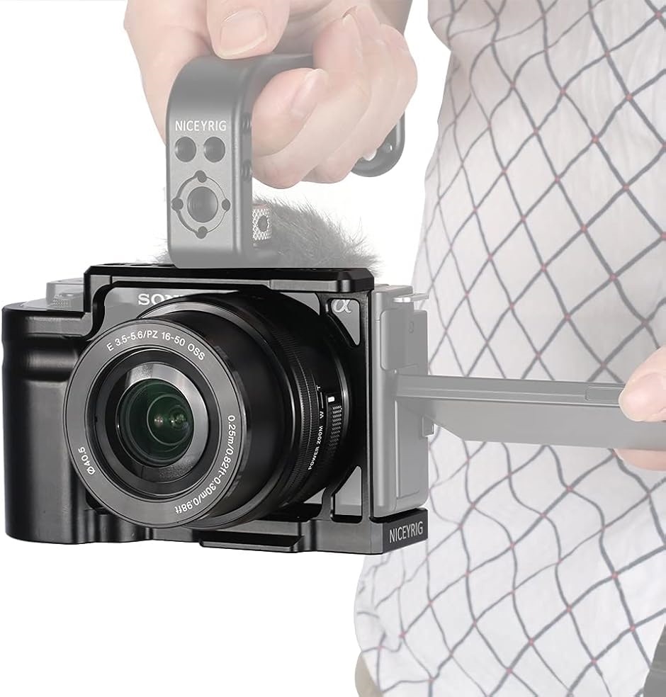 カメラ専用ケージ Sony ZV-E10に対応カメラケージ 超拡張性 滑り止ゴム