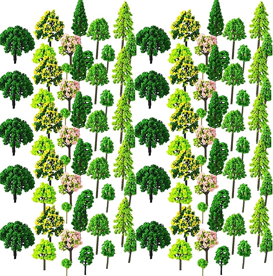 ジオラマ 森林 樹木 模型 モデルツリー 風景 Nゲージ(樹木A・11種110本)｜zebrand-shop