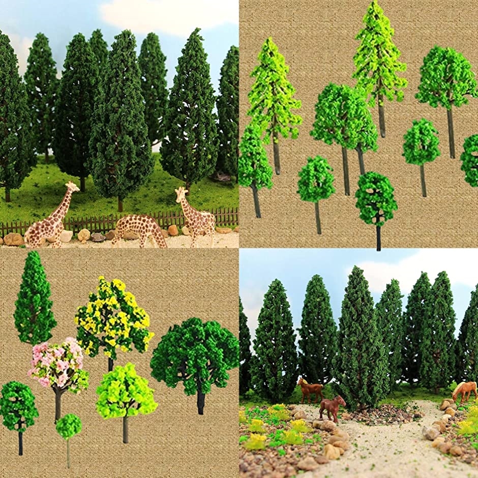 ジオラマ 森林 樹木 模型 モデルツリー 風景 Nゲージ(樹木A・11種110本)｜zebrand-shop｜06