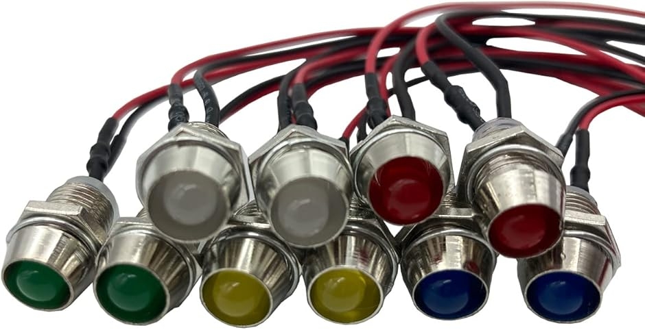 LED インジケーター ランプ 12V 汎用タイプ バイク 車 オートバイ 10個