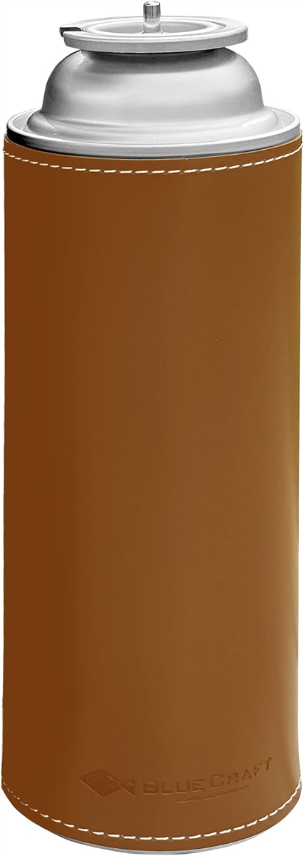 BLUECRAFT CB缶 保護 保温 遮熱 火力安定化 ヴィーガンレザーカバー カセットボンベ用 MDM( ライトブラウン,  CB缶カバー)｜zebrand-shop