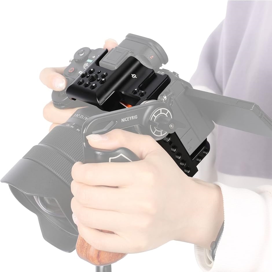 SONY α7Ⅳ ケージ付き ※三角環無し 互換品】Niceyrig フルカメラケージ Sony A7M4 / A7IV Alpha 7R Vに