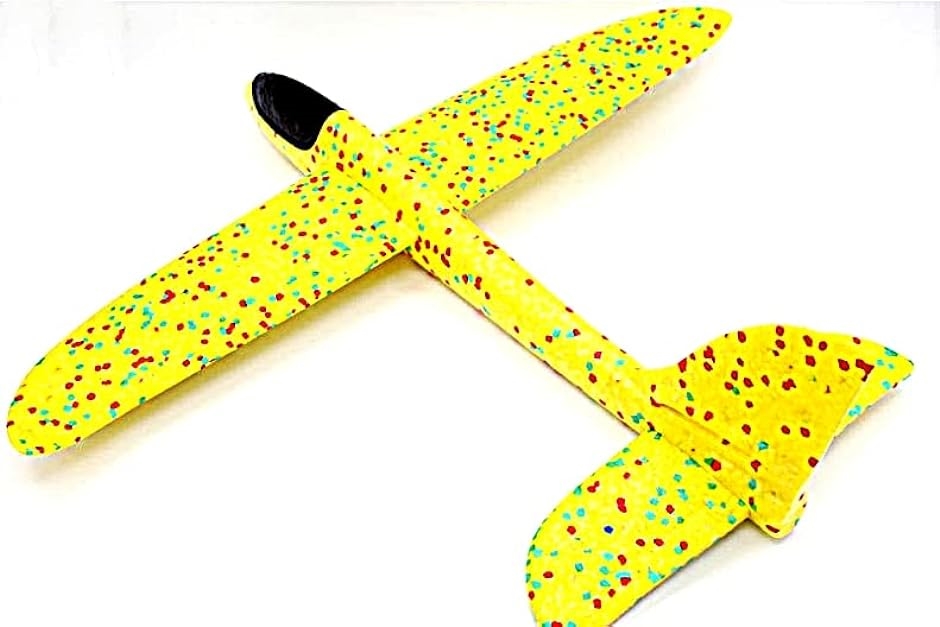 手投げ飛行機 グライダー プレーン 組み立て 公園遊び 模型 航空機 水平飛行 回転飛行 おもちゃ( 黄色2個,  37cm)｜zebrand-shop｜09