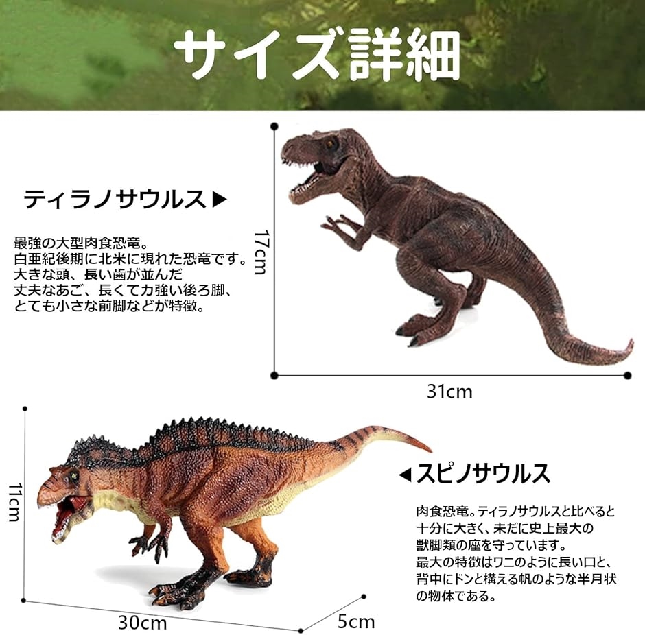 楽天市場】Archnote ティラノサウルス スピノサウルス 恐竜