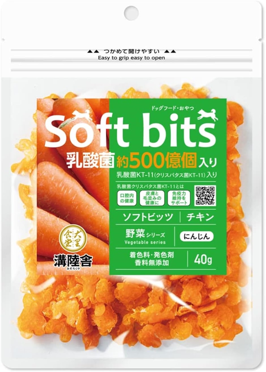 Yahoo! Yahoo!ショッピング(ヤフー ショッピング)チキンソフトビッツ野菜 にんじん・乳酸菌入り シニア犬に最適・健康維持 乳酸菌KT-11（ マルチ）