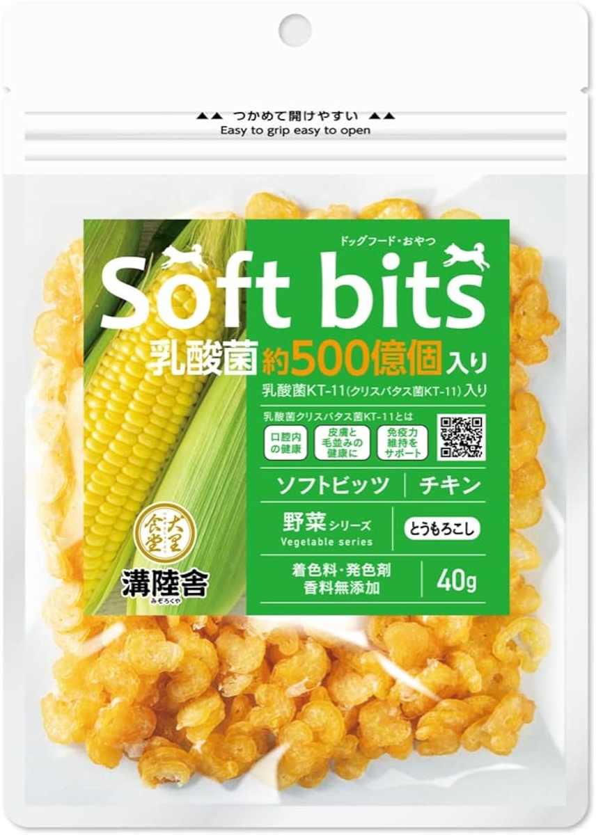 Yahoo! Yahoo!ショッピング(ヤフー ショッピング)チキンソフトビッツ野菜 とうもろこし・乳酸菌入り 葉酸・カリウム・食物繊維豊富でシニア犬に最適 健康維持 乳酸菌KT-11（ マルチ）