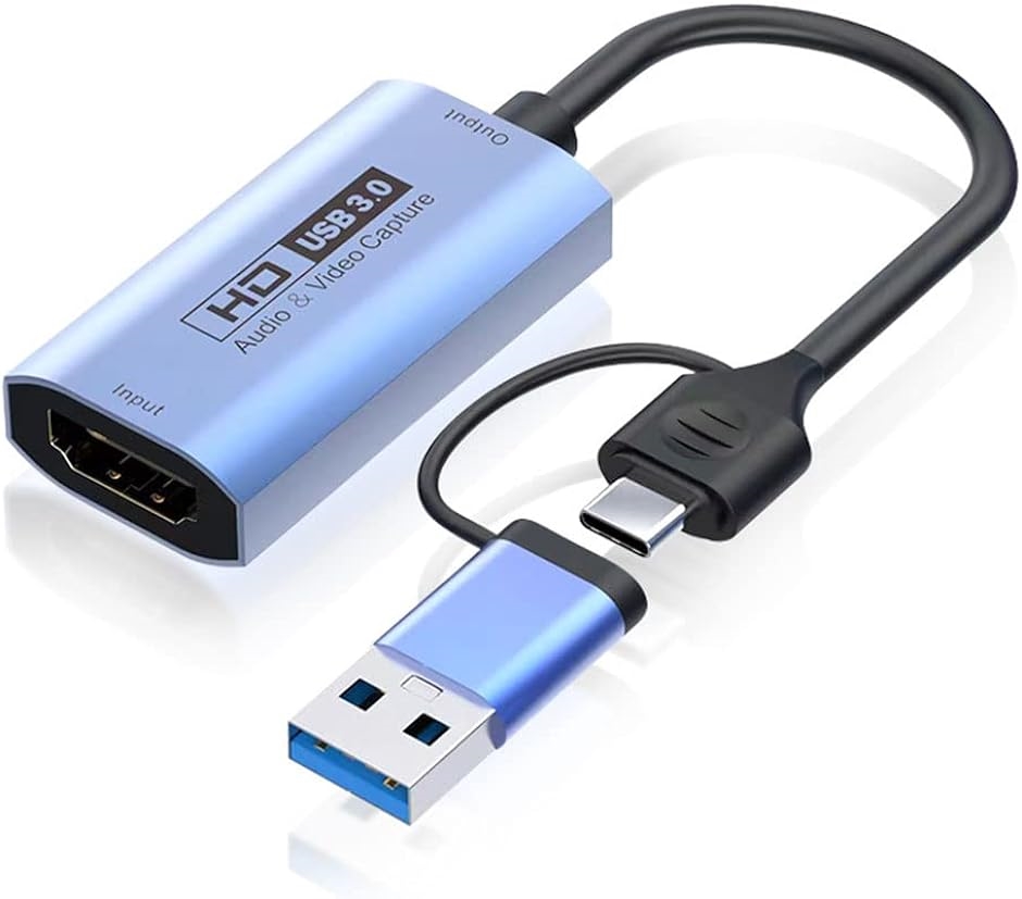 HDMIキャプチャーカード USB3.0 ＆ Type C 2 in 1 4K 60fps ビデオキャプチャカード 変換 OS U/OBS :  2b2njno0o5 : ゼブランドショップ - 通販 - Yahoo!ショッピング