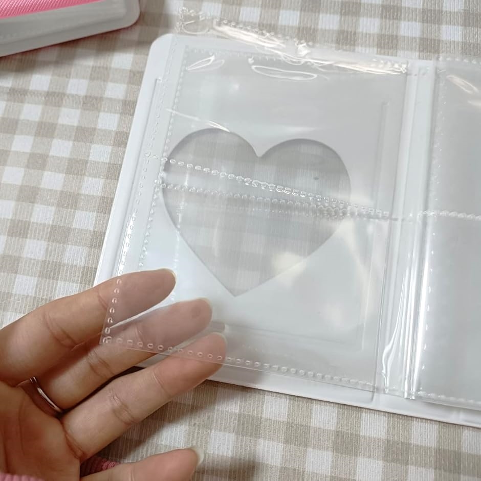 64枚 大容量 チェキ帳 可愛い 持ち運び フォトアルバム 横向き 推し活