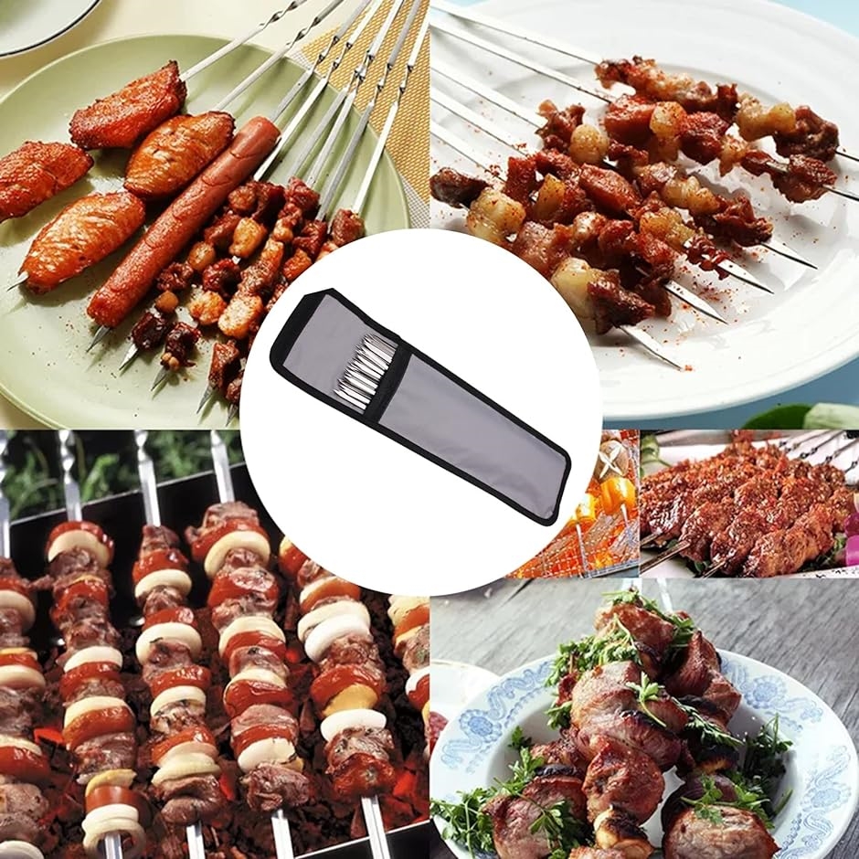 金串 ステンレス BBQ アウトドア用品 調理器具 - バーベキュー・調理用品