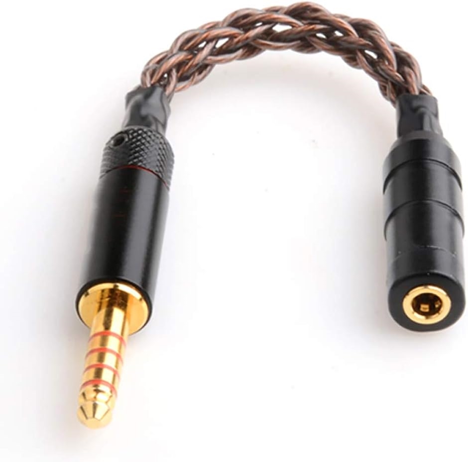 Lin08 変換ケーブル バランス接続 イヤホン ジャック 4.4mm 5極 オス