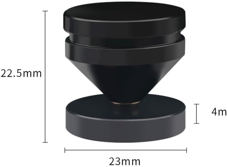 インシュレーター スパイク受け オーディオ スピーカー 銅合金 アルミニウム合金 音質改善 振動抑制 上下セット( 金色2個セット)｜zebrand-shop｜08