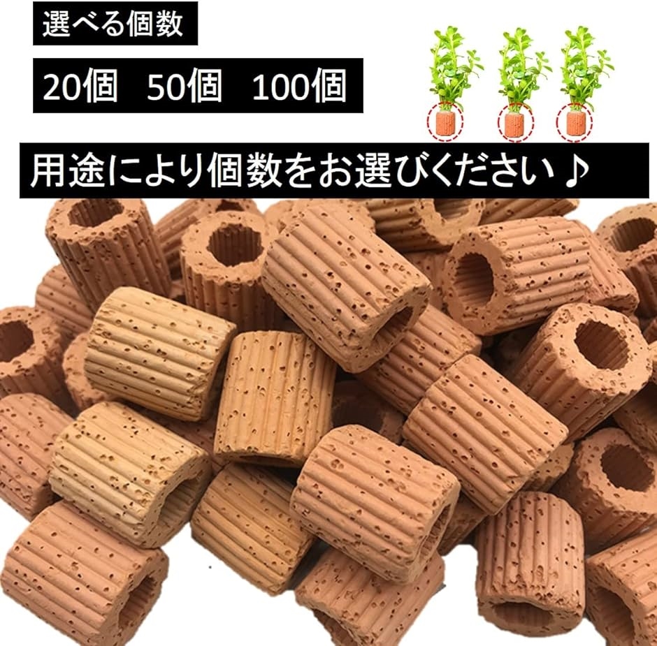 水槽用 水草固定リング 底砂 溶岩石 アクアリウム内装 濾過材料 金魚 メダカ 熱帯魚( 20個)｜zebrand-shop｜03