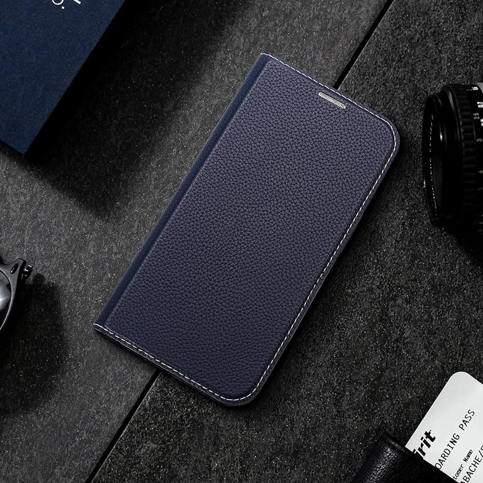 iPhoneケース PUレザー カード収納 スタンド機能 スマホケース 携帯カバー MDM( ブルー,  iPhone 14 Plus)｜zebrand-shop｜06