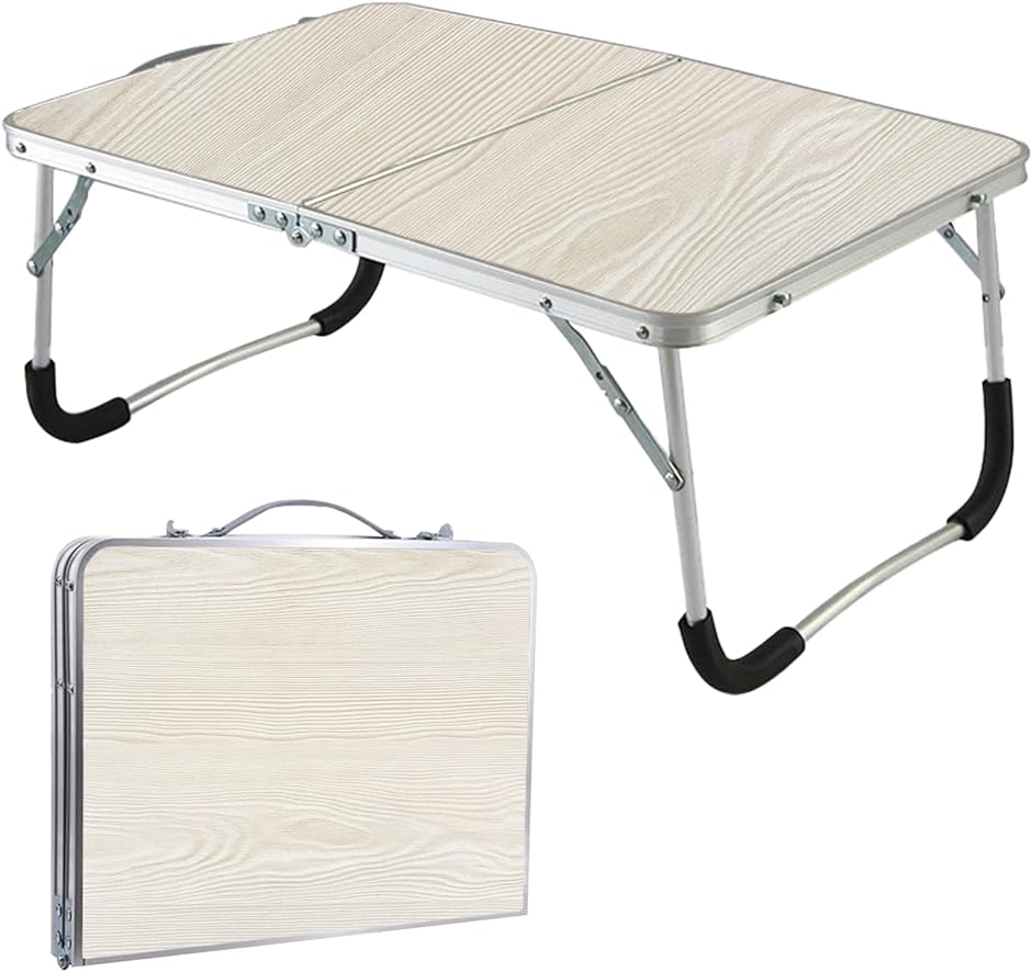 折りたたみテーブル 室内にも使える軽量タイプ キャンプ アウトドア ミニテーブル コンパクトテーブル( ナチュラルブラウン木目調)｜zebrand-shop
