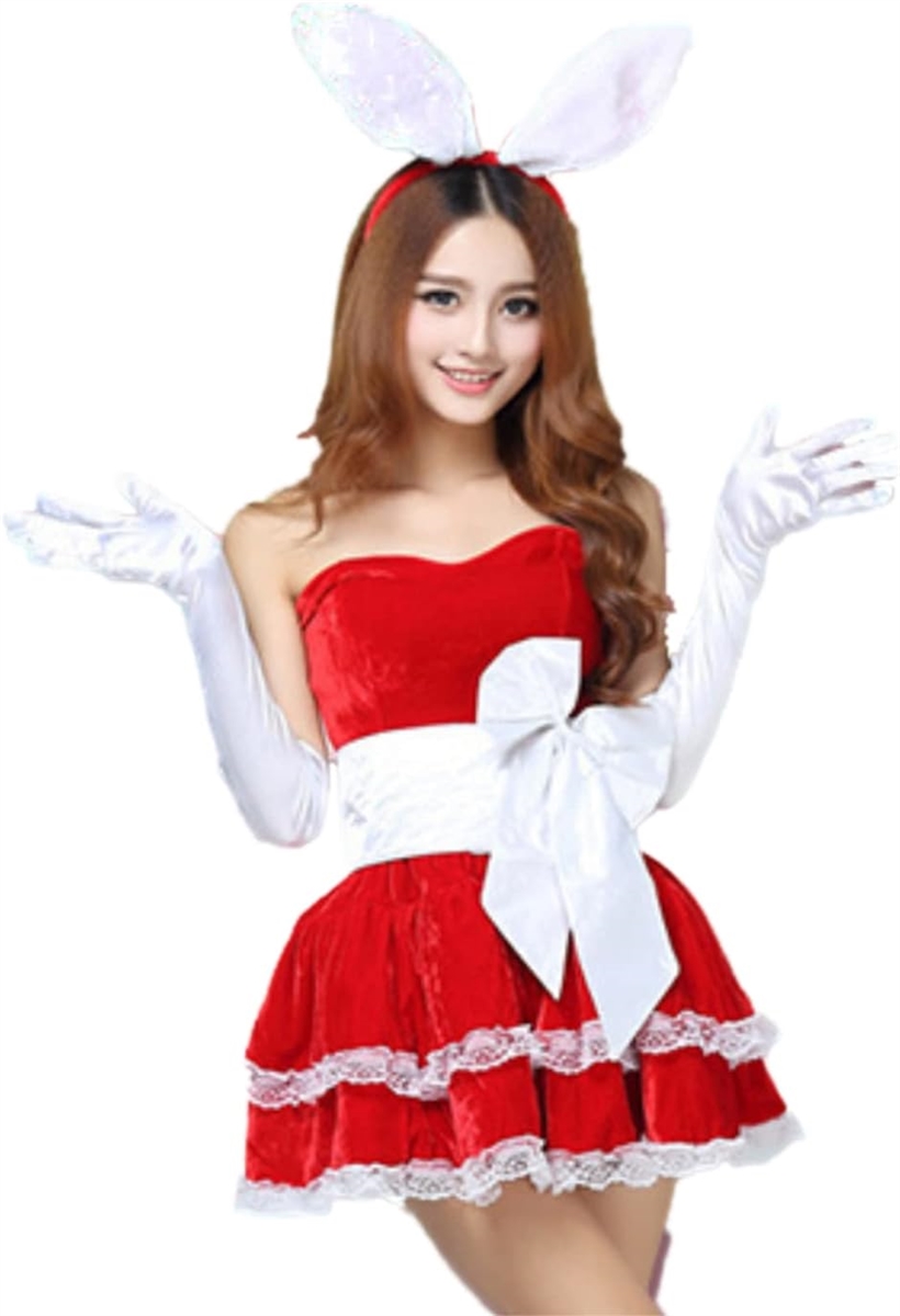 サンタ コスプレ レディース クリスマス 衣装 仮装 イベント コスチューム 4点セット