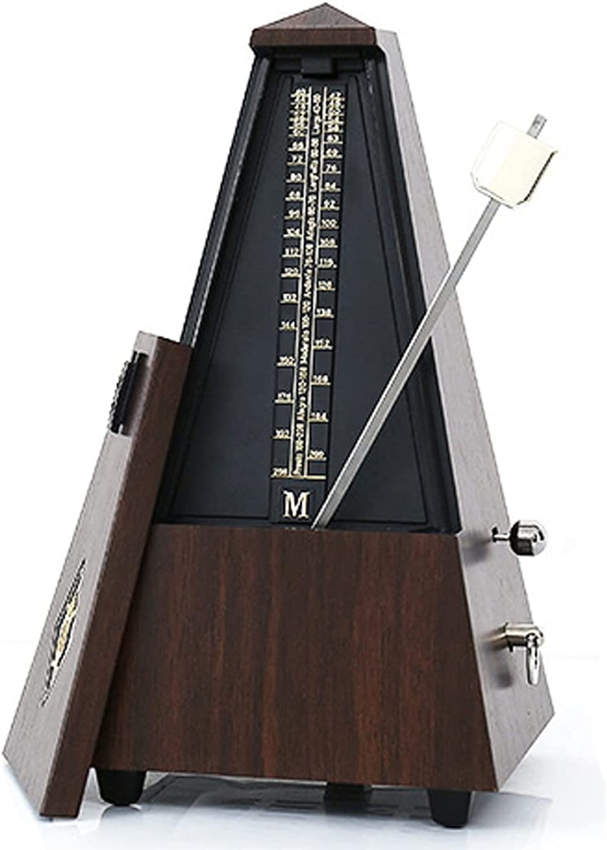 メトロノーム 振り子 機械式 高精度 ピアノ 楽器 練習(ブラウン)｜zebrand-shop
