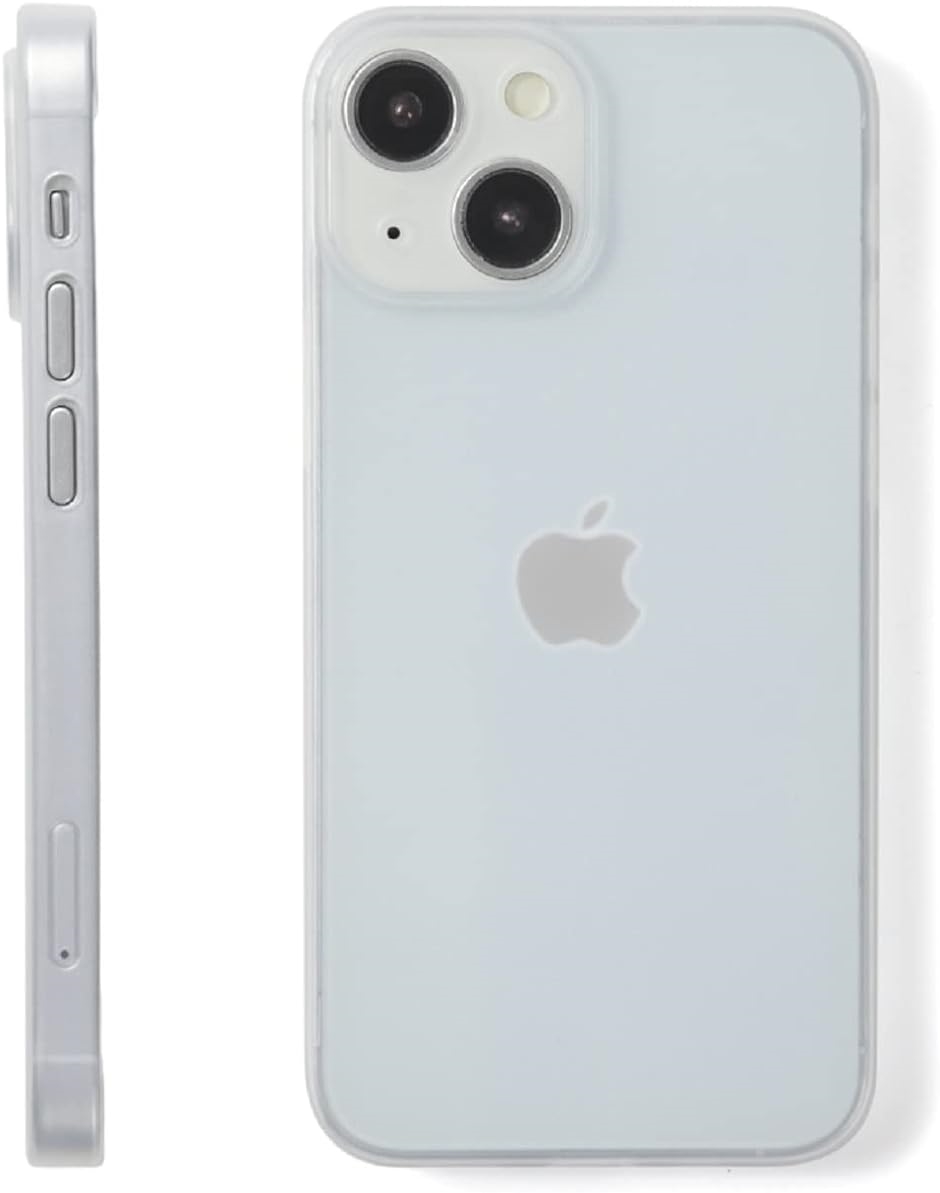 iPhone 13 mini ケース 薄型 軽量 指紋防止 傷防止 半透明( マットホワイト（半透明）,  iPhone13mini)｜zebrand-shop