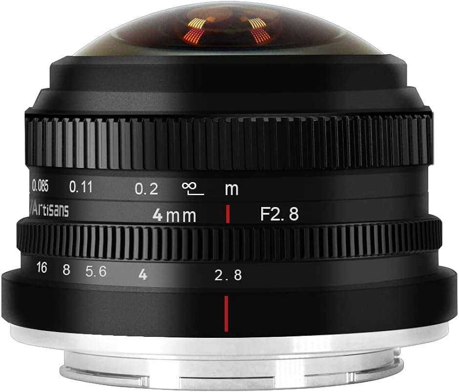 4mm F2.8 円形魚眼レンズ 225°超広角 APS-Cサイズ Sony Eマウント( Sony Eマウント)