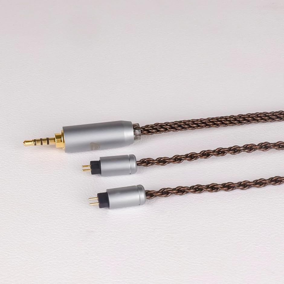 ZT8 リケーブル 2Pin イヤホンケーブル 8芯 純銅 KZ用 TRN用(2.5mm