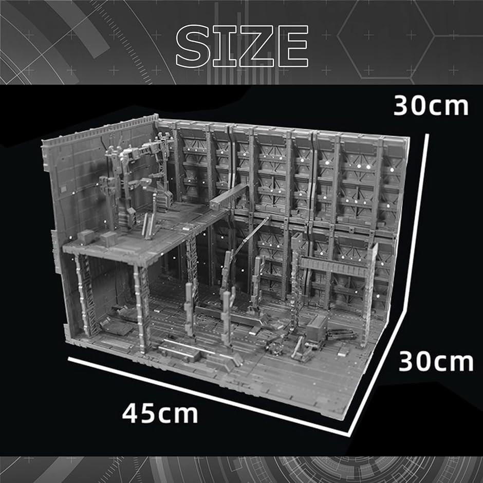 プラモデル ジオラマベース 格納庫 アクションベース ガンプラ(Type 37