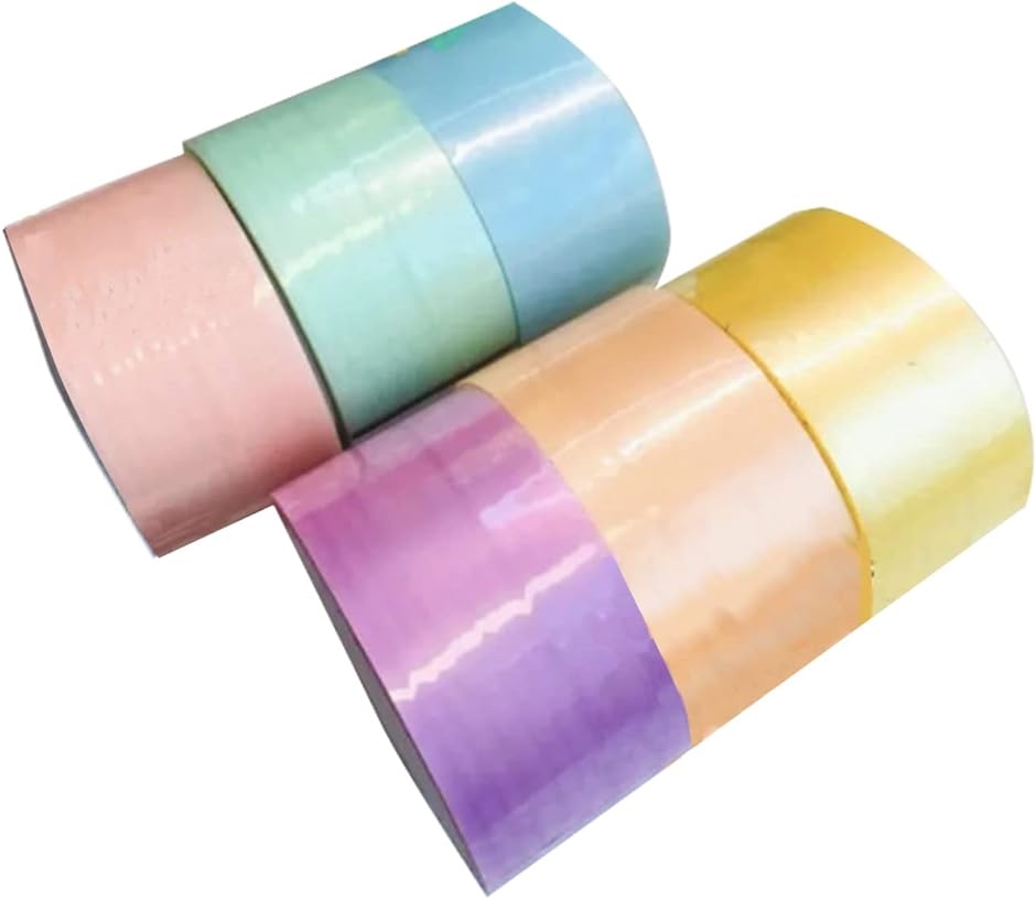 粘着ボールテープ 6cm 減圧ボール マカロン6色 6個セット