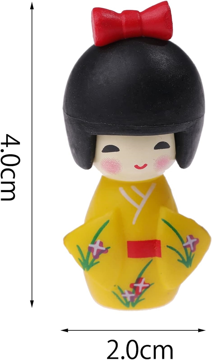 着物人形 6個セット こけし 日本人形 日本土産 置物( ワンサイズ)｜zebrand-shop｜07