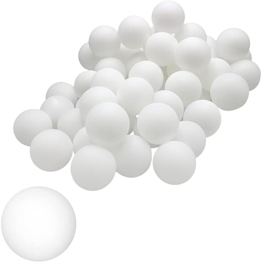 ピンポン玉 プラスチックボール 卓球 無地 工作 室内装飾 ミニゲーム 練習用 200個 ホワイト( ホワイト)