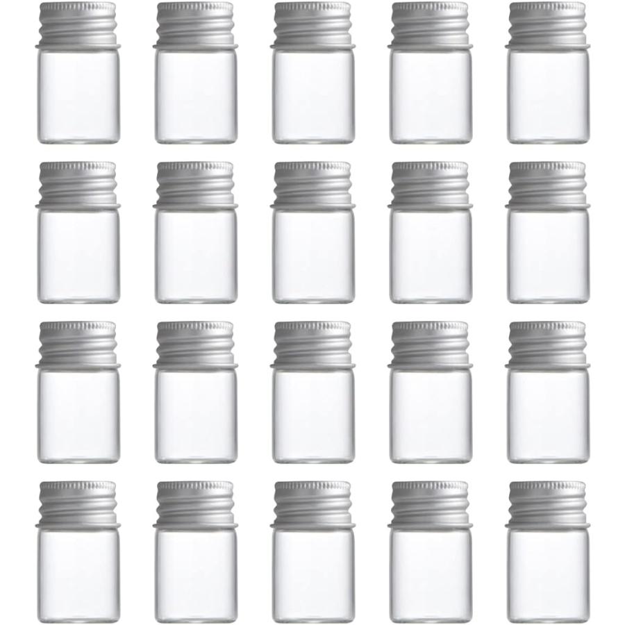 小瓶 ガラス瓶 小分け ミニボトル 小物 保存 容器 保管 20個セット( 6ml)｜zebrand-shop