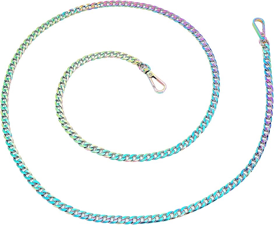 Yahoo! Yahoo!ショッピング(ヤフー ショッピング)バックチェーン カラフル バッグ 取っ手 長122cm 斜めがけ 交換用 DIY ハンドバッグチェーンアクセサリー