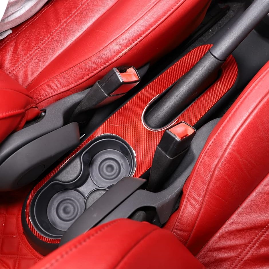 FOR FIAT 500 2011-2019年適用 スタイル 赤( 赤 - 炭素繊維のテクスチャ,  スタイル 11)｜zebrand-shop｜05