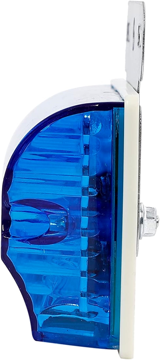24V トラック 用 角型 12 LED サイド マーカー ランプ ダンプ バス アンバー トレーラー 防水( ブルー　10個セット)｜zebrand-shop｜07