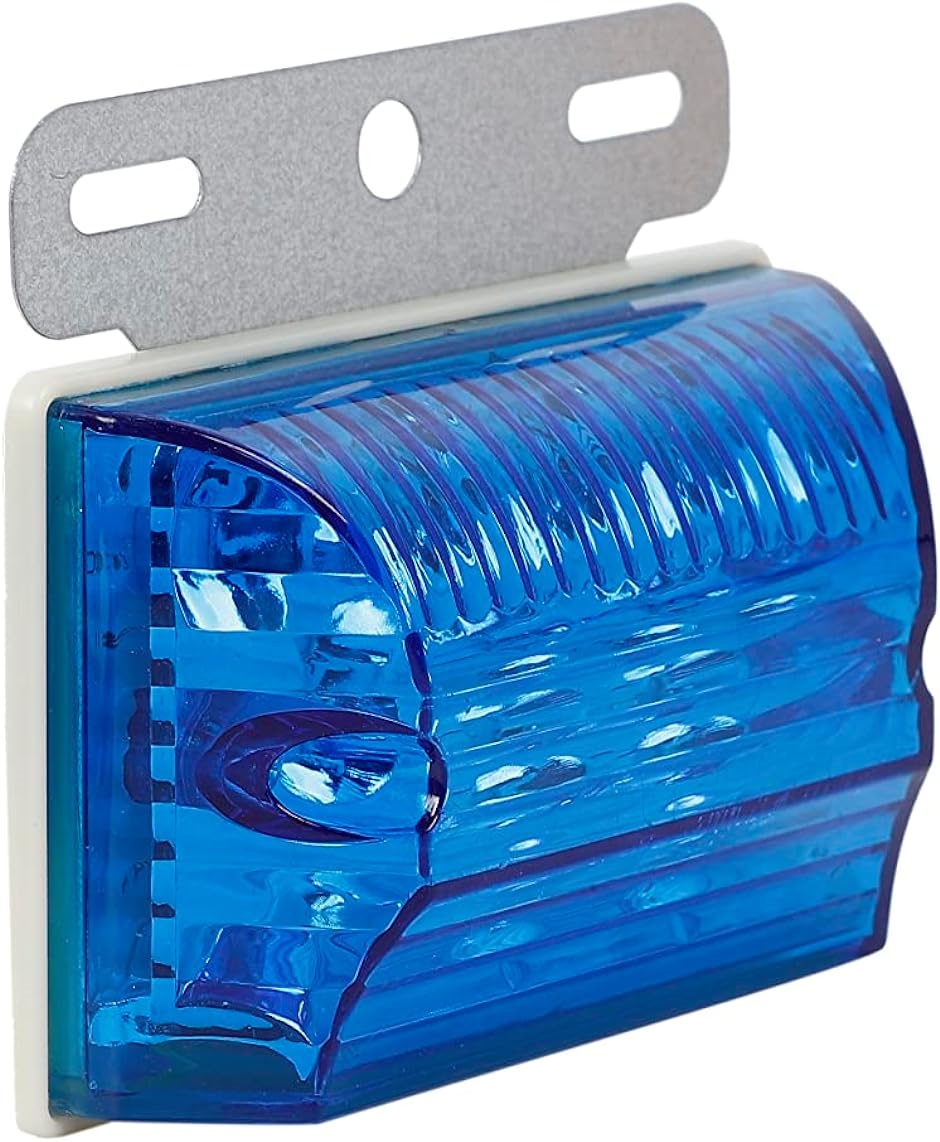 24V トラック 用 角型 12 LED サイド マーカー ランプ ダンプ バス アンバー トレーラー 防水( ブルー　10個セット)｜zebrand-shop｜08