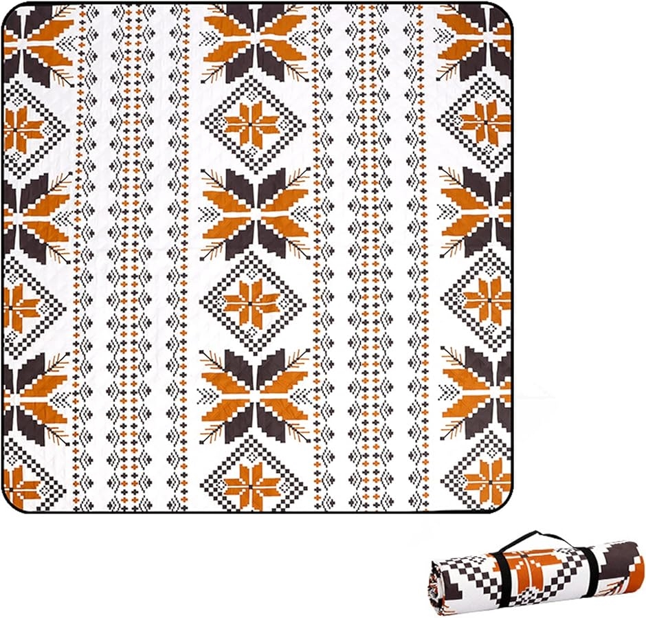 レジャーシート キャンプ用ブランケット ピクニックシート 大判 軽量 厚手 3層構造 200x200cm( タイプC)