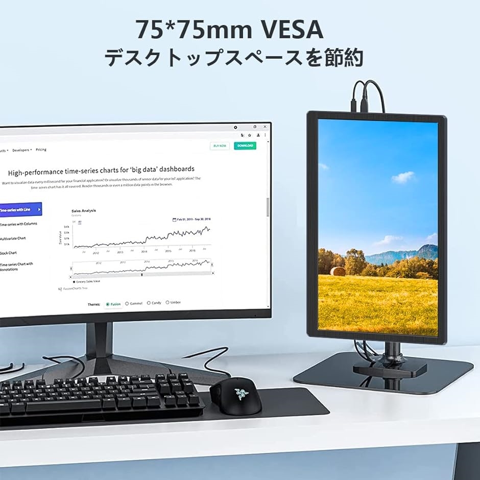 モバイルモニター13.3インチタッチ モバイルディスプレイFHD ポータブルモニター100% MDM( 13.3 インチ 1080P LCD)｜zebrand-shop｜05