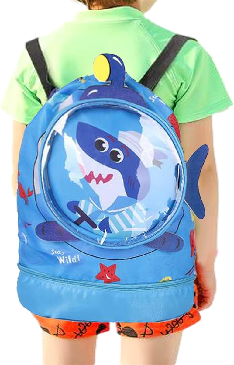 ミャオッティ スイミングバッグ プールバッグ リュック キッズ 子供用 男の子 女の子 ナイロン 水泳用バッグ( ブルー)｜zebrand-shop