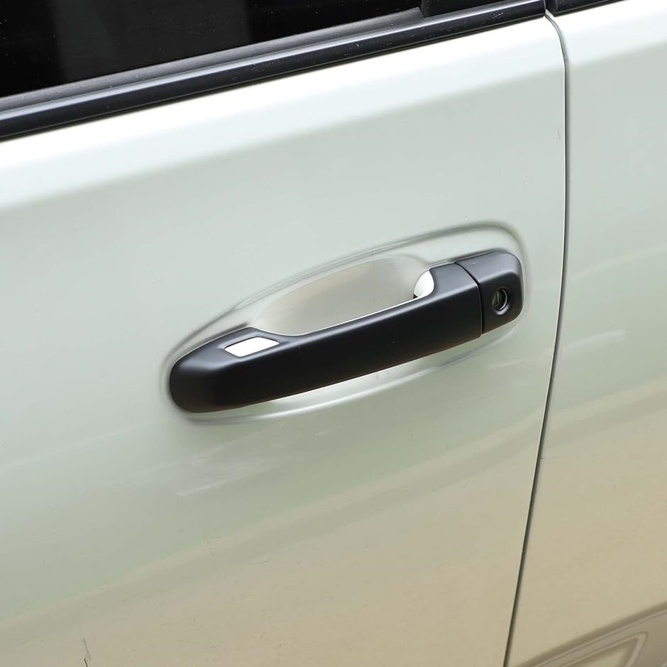 トヨタランドクルーザープラドfj150 外装ドア ハンドルカバー( マットブラック,  スマートセンサー付きの2つの穴があります)｜zebrand-shop｜05