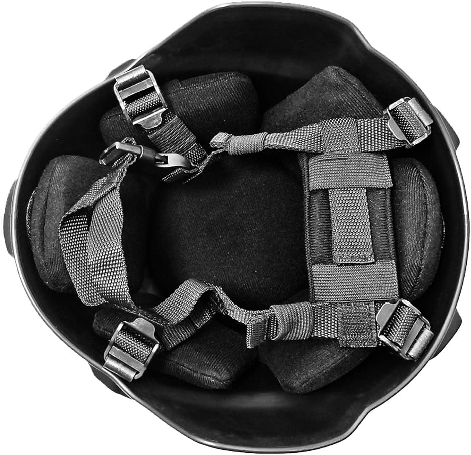 サバゲーヘルメット タクティカルヘルメット SWAT 特殊部隊 ミリタリー ブラック 子供用( 頭囲 53-57cm (子供用）)｜zebrand-shop｜05