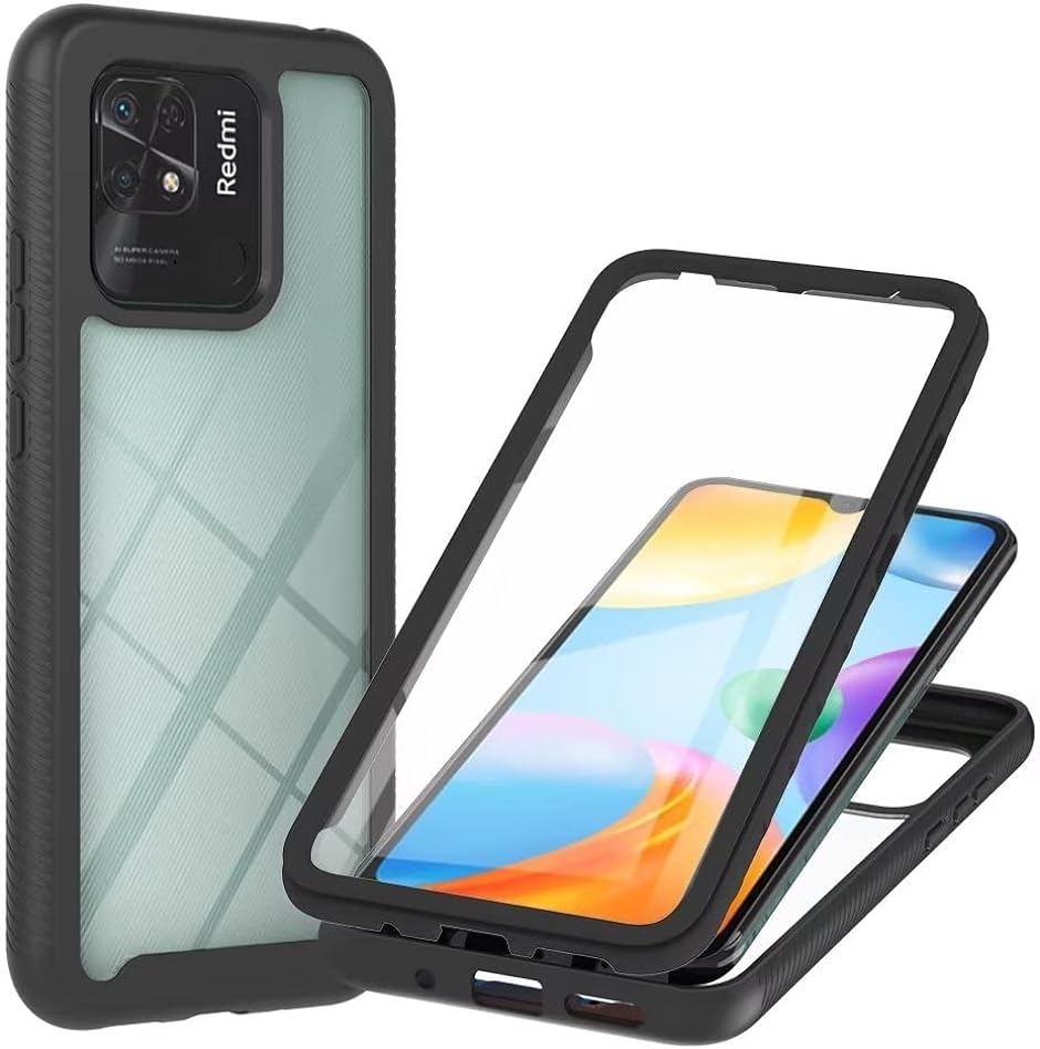 Yahoo! Yahoo!ショッピング(ヤフー ショッピング)Redmi ケース スマホケース カバー 両面強化ガラス+TPU 軽量 360°全面保護 MDM（ 黒,  Xiaomi Redmi 10C）