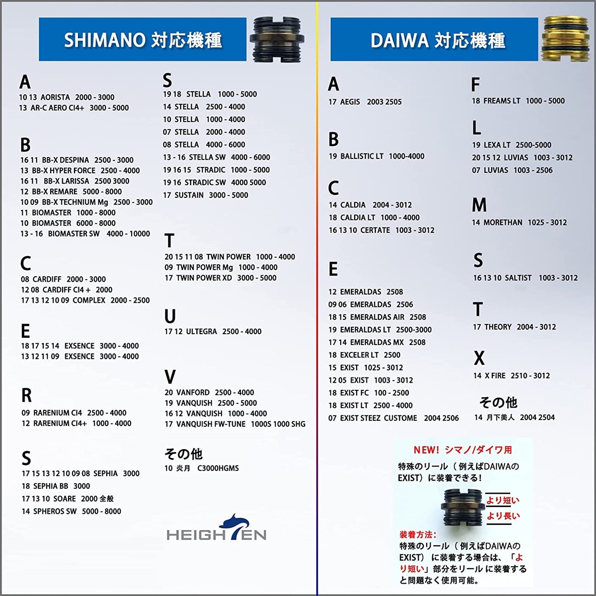 48mm リール スタンド カスタムバランサー 夜光 シマノ SHIMANO ダイワ DAIWA スピニングリール MDM( ブラック＆ピンク)｜zebrand-shop｜07