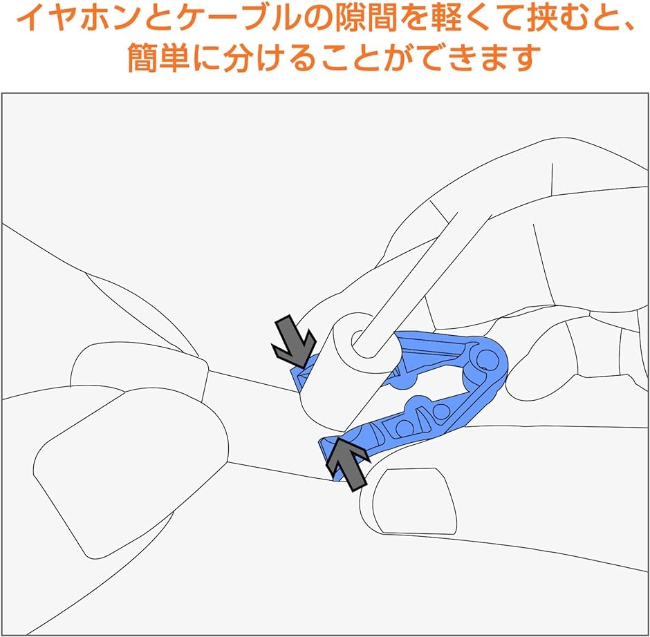 MMCXアシストツール mmcx接合専用 断線防止 コネクタ破損防止 ワイヤ取り外し用 オレンジ( オレンジ,  2個セット) | ブランド登録なし | 04