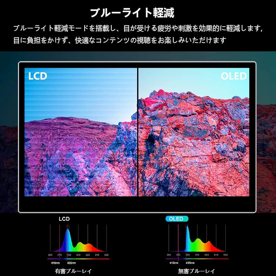 有機el モバイルモニター タッチパネル 13.3インチ OLED モバイルディスプレイ FHD MDM( 13.3 インチ 1080P)｜zebrand-shop｜03