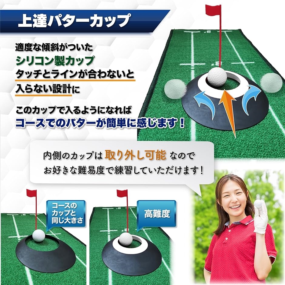 パターマット 9点セット アプローチも練習できる パター練習