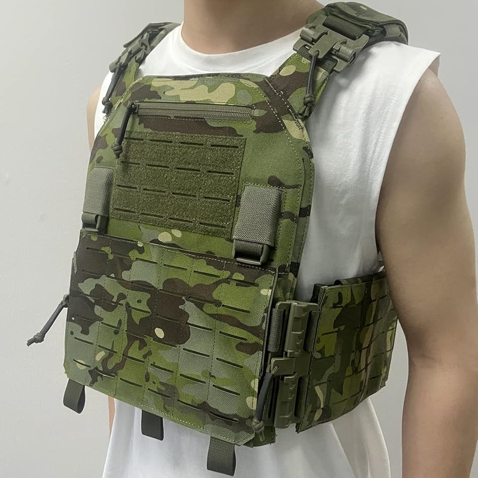 タクティカルベスト 軽量 プレートキャリア サバゲー用 サバイバル