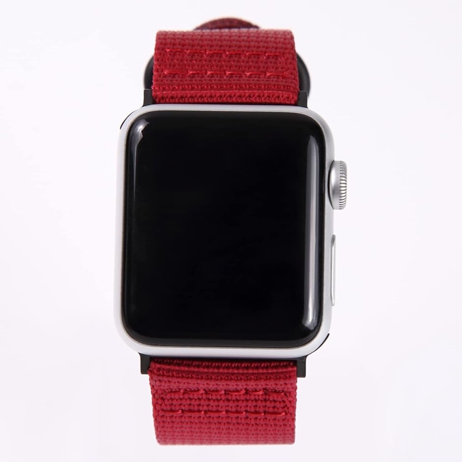 互換品 Apple Watch 対応ベルト 時計バンド( レッド(黒バックル),  38mm/40mm/41mm)｜zebrand-shop｜04